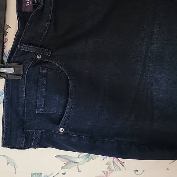 NYDJ NWT Plus Size 22W Dark Blue Denim Jeans. Boyfriend Cut Rolled Hem - Picture 5 of 8